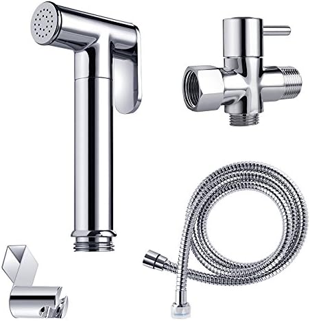 Cloth Diaper Sprayer Kit for Toilet Attachment, Handheld Bidet Sprayer Set with T-valve and Hose by REEGE