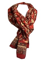 Anokhi 100% Cotton Voile Rust Garden Fashion Scarf *New for Fall