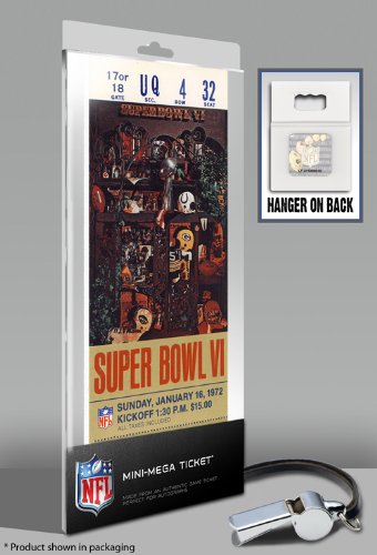 Super Bowl VI (6) Mini-Mega Ticket