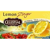 CelestialSeasoningsHerbTea,LemonZinger,TeaBags,20-CountBoxes(Packof6)