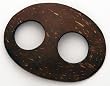 Sarong Tie, Coconut Shell - Oval