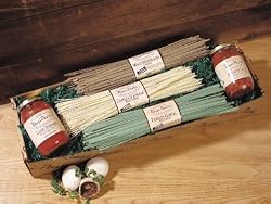 Tastes of Tuscany Pasta Gift Box with Angel Hair, Wild Mushroom Linguini, and More