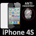 AEVI24 Schutzfolie f�r Apple iPHone 4 & 4S 4G MATT Anti-Glare Anti Fingerprint Display Schutz Folie Keine Fingerabdr�cke Fettabweisend TOP Qualit�t