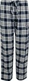NFL Women's Tennessee Titans Harmony Flannel Pants (Navy/Grey, Medium)