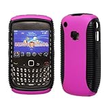 Premium - Blackberry 8520/ 8530/ Curve Rubberized Hybrid Case Black TPU wit ....