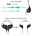 STEREO WIRELESS BLUETOOTH HEADSET-In-Ear Headphones-Loud Bass-Magnetic Power-Noise Cancelling Mic-Sweatproof for Running Gym Sports-iPhone 6s 6 SE plus Galaxy S7 S6 edge Android Phone (Black/Black)