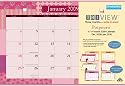 Potpourri Tri-View 14-month 2009 Calendar: Dec. 2008-jan. 2010