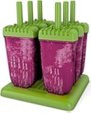 Popsicle Molds Ice Pop Maker Tupperware Quality 6 Pieces BPA Free Clearance Sale