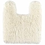 Eco-Bath Collection Eco Shaggy Parchment Contour Nylon Bath Rug