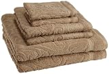 Divatex Home Fashions Sculpted Vine 6 - Piece Jacquard Towel Set, Nude - cod. B002DEM8Z6