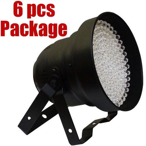 6 pcs OPTIMA LIGHTING Par64 LED Black Package Deal
