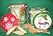 Set of 4 Holiday Paint Cans containing 9 ounces of biscotti each by Peggy's Biscotti