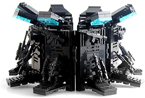 SWAT Building Block Police Minifigures and Mini Figure Weapons Lockers