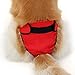 PAWZ Road Pet Recyclable Diaper Dog Sanitary Pantie For Female Dogs in Season and Male Dogs Training Urination and Incontinence Red L