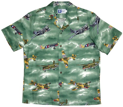 RJC Mens Vintage Fighter Airplane Shirt