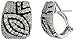 14k White Gold 3/4 in. (19mm) tall French Clip