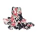 eFuture(TM) Fashion Ladies Style Soft Chiffon Black Butterfly Print Scarf Scarf Wrap +eFuture's nice Keyring