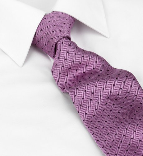 Pure Silk Blackberry Stripe Tie