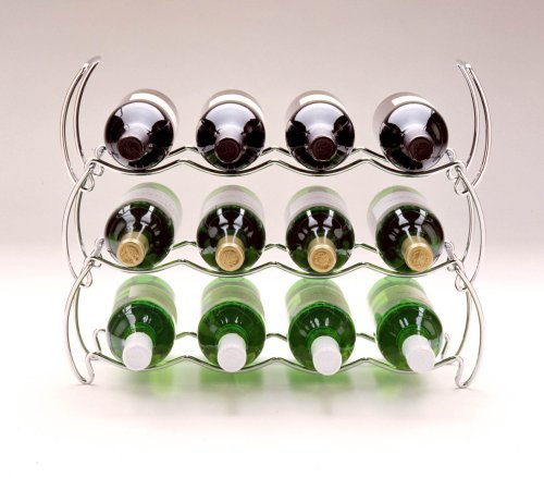 Kimco StackRack 3 x 4-Bottle Racks, Chrome