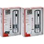 ELIS DUO, Moulin � poivre �lectrique + Moulin � sel �lectrique inox avec syst�me U Select.