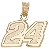 LogoArt Jeff Gordon 10K Medium Number Pendant