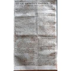 CONSTITUTIONNEL (LE) N? 206 du 25-07-1825 MEXIQUE - LES NOUVEAUX ETATS - L'ANCIEN ROYAUME DE GUATIMALA - L'ISTHME DE PANAMA - LA COLOMBIE - COSTA-RICA - CHIRIQUI - LA PROVINCE D'OAXACA - LA BAIE DU HONDURAS - NICARAGUA - SAN-SALVADO