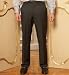 Info/Buy Collezione Pure Wool Flat Front Grey Stripe Trousers