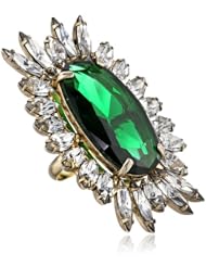 Noir Jewelry Starburst Green Ring