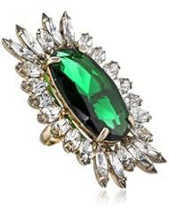 Noir Jewelry Starburst Green Ring