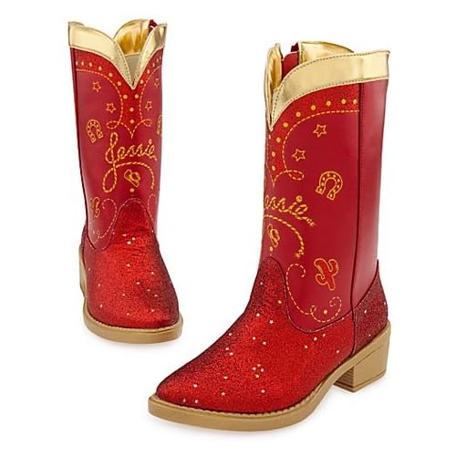 ! Disney Store Toy Story 3 Red Sparkle Jessie Boots Size 13/1 Howeenle