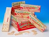 Wooden Dominoes In Wooden Box (D66562B)