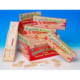 Wooden Dominoes In Wooden Box (D66562B)
