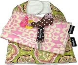 Bella Tunno Bib Bundle 3 Piece Set in Floral Wonder / Flower Bubbles