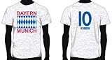 Bayern Munich Hero Soccer Tee: Arjen Robben | Adult 2X-Large | Ash
