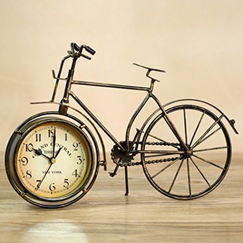 Sweet Home Gift Rustic Copper Large Bicycle Clock Table Top Clock