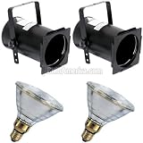 2 pcs. PAR38B + 2 pcs. BulbAmerica 120PAR38 FL Bulbs PD