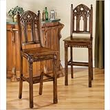 Sudbury Gothic Hardwood Barstool