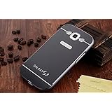 Galaxy S3 Case,DAMONDY Luxury Metal Air Aluminum Bumper Detachable + Acrylic Hard Back+ Tempered Glass Screen Protector Film Case For Samsung Galaxy S3 (AYC_Black )