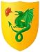 Yellow German Dragon Shield