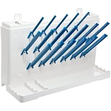 Bel-Art Scienceware 189330011 Acrylonitrile Butadiene Styrene Lab-Aire II Single-Sided Non-Electric Benchtop Drying Rack, 14.75" Width x 5" Depth x 9.4" Height
