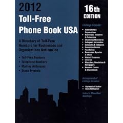 (Toll-Free Phone Book USA: A Directory of Toll-Free Numbers for Businesses and Organizations Nationwide) By Omnigraphics (Author) Paperback on (10 , 2011)