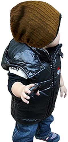 Goyestore Fashion Cute boy girl Trendy Baby Toddler child Hat Knit Beanie Warm Winter cap FBA (Brown)