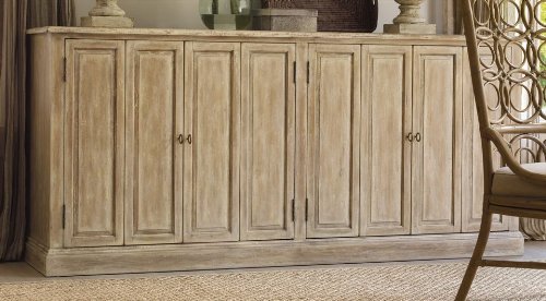 Hooker Four Door Console Parchment 3017-85001