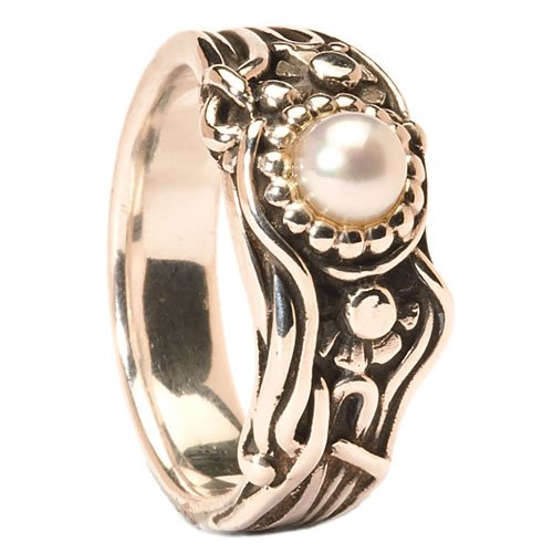 Trollbeads Damen-Ring Jugendstil Perle Gr.55 R1103-55 Preisvergleich