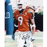 Kevin Beard Autographed Miami Hurricanes (Orange Jersey) 8x10 Photo