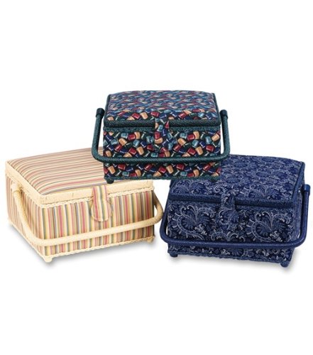Square Sewing Basket 9''X9''X5-1/2''