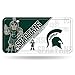 Rico Industries NCAA Michigan State Spartans Metal License Plate Tag