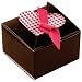 Club Wedd® Heart-Top Favor Box 50-pk. - Brown