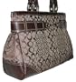 Signature Patchwork Belted Tote Handbag