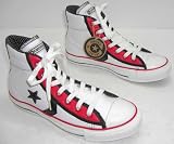 Converse Womens Star player hi wowhite leather upper baseball style converse boots